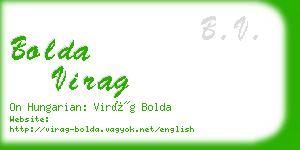bolda virag business card